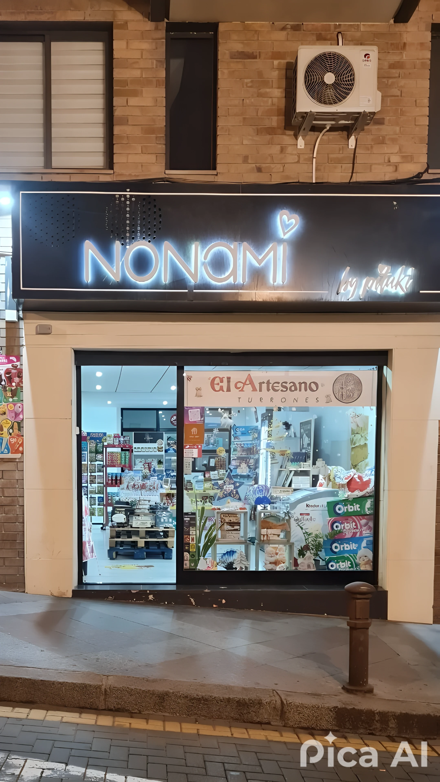 negocio turrones artesanales vista exterior